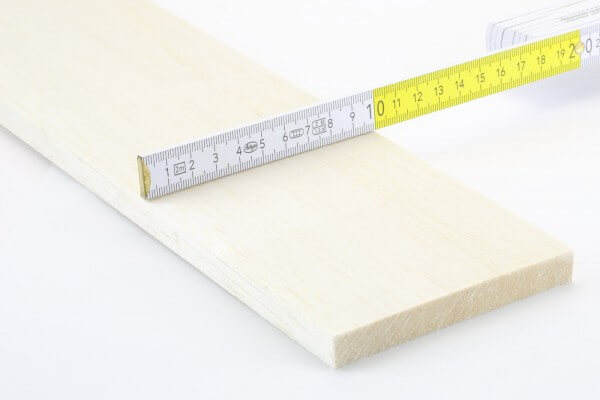 12,0 mm Balsa Brettchen einzeln · 1000 mm x 100 mm