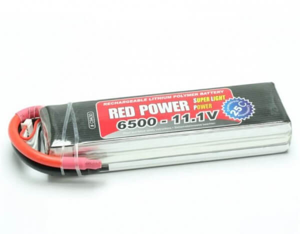 Red Power SLP 6500 mAh 3S Lipo (11,1V) 25 C · Pichler