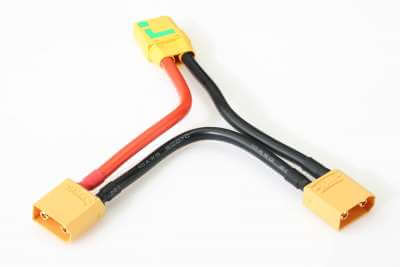 2x XT60 Serienadapter Kabel - 1x Stecker Auf 2x Stecker, 10cm, Für RC Akkus
