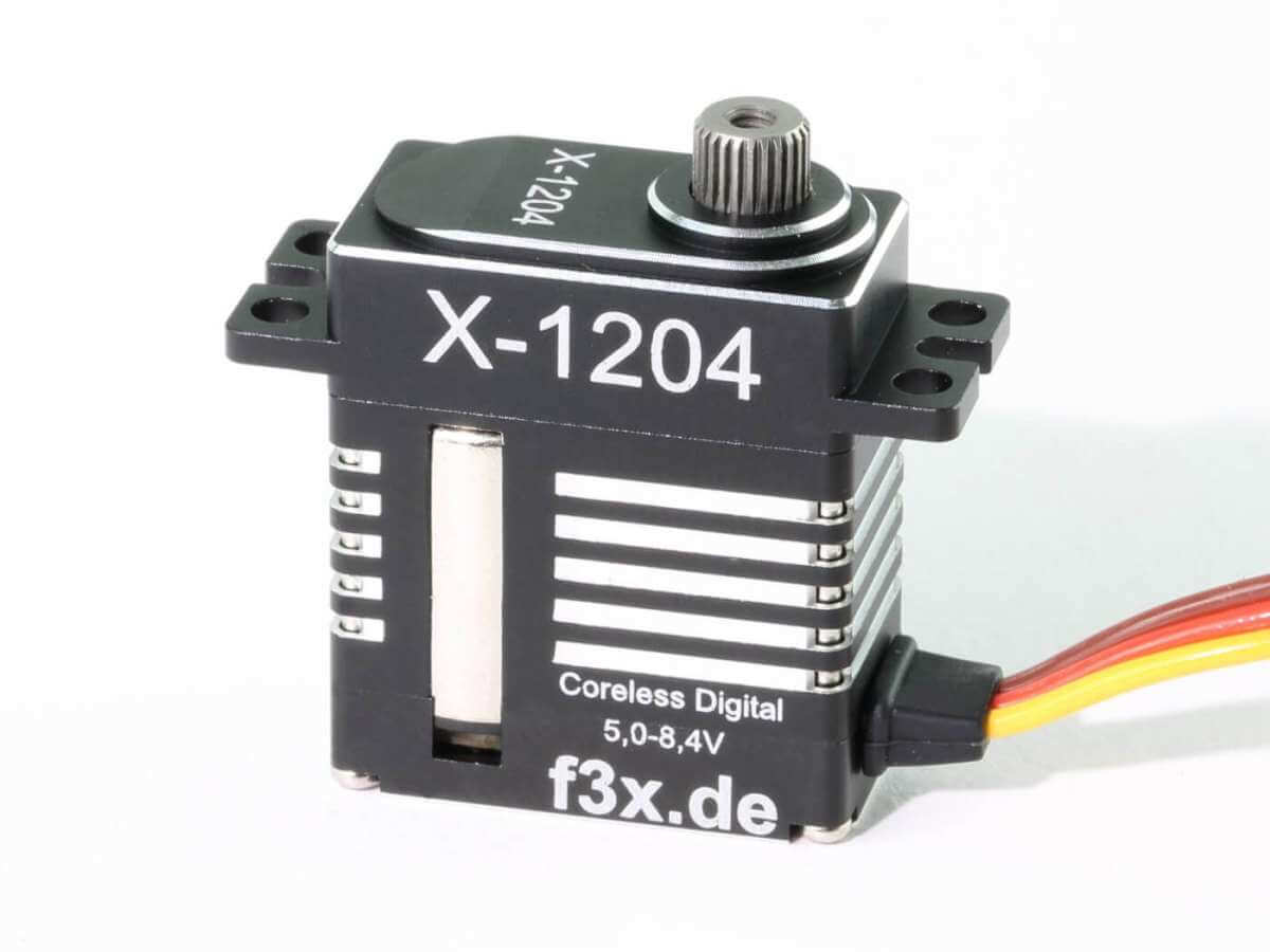 X1204 · 12 mm HVServo bis 72 Ncm · 0,04 s · Coreless Digital