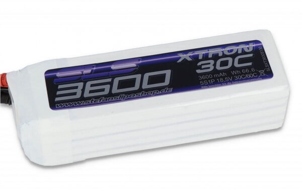 SLS Xtron 3600 mAh 5S Lipo (18,5V) 30/60 C · XT90