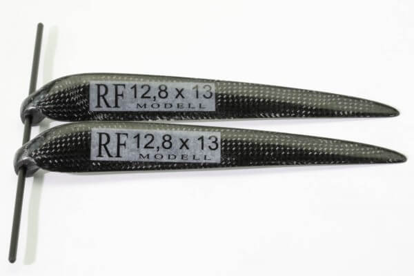 CFK Klappluftschraube 12,8" x 13" · 8 mm Hals · RFM Freudenthaler