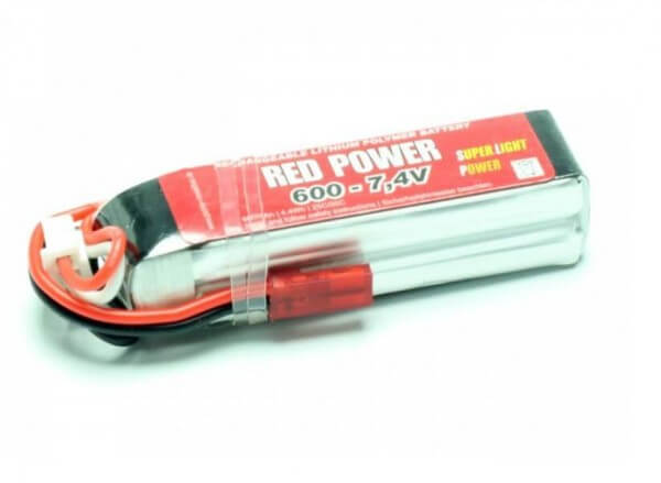 Red Power SLP 600 mAh 2S Lipo (7,4V) 25 C · Pichler