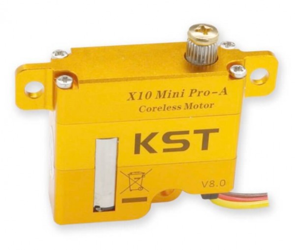 KST X10 Mini Pro-A V8 · 10 mm digitales HV-Servo bis 80 Ncm mit 19 cm Kabel