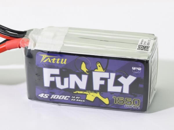Tattu Funfly 1550 mAh 4S Lipo (14,8V) 100C · XT60
