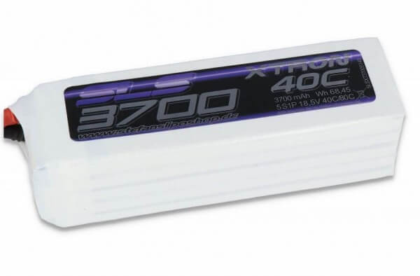 SLS Xtron 3700 mAh 5S Lipo (18,5V) 40/80 C · XT90