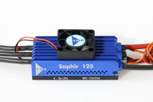 YGE Saphir 125 · 2-8S · Telemetrie Brushless Regler