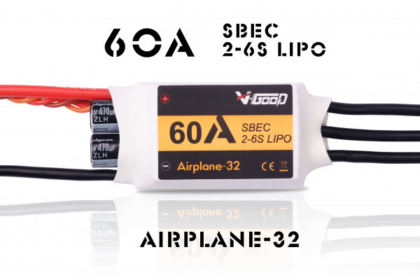 Airplane-32 · 60 A SBEC 5,5 V · Brushless Regler · V-GooD