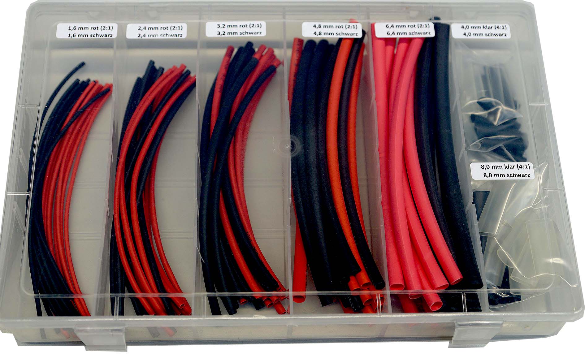 Schrumpfschlauch Schrumpfschläuche Modellbau Elektrik Elektronik Kabel schwarz