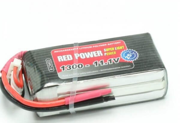Red Power SLP 1300 mAh 3S Lipo (11,1V) 25 C · Pichler