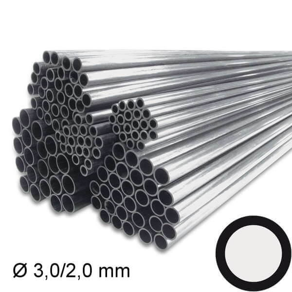 Ø 3,0/2,0 mm CFK Rundrohr · 1000 mm · R & G