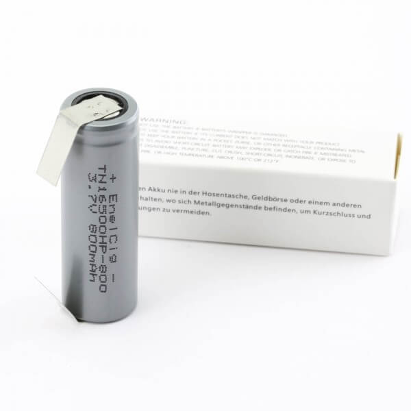 Enercig TN 16500 HP · 800 mAh 3,7 V mit U-Lötfahne bis 16 A