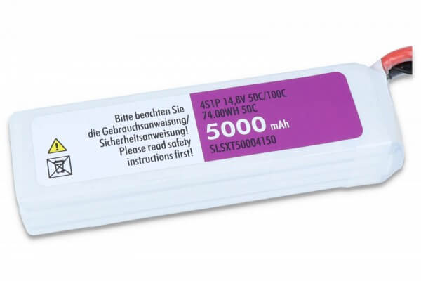 SLS XTRON 5000 mAh 4S Lipo (14,4V) 50 C · XT90