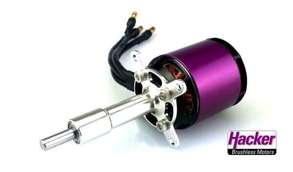 A40-10L 500 kv · Glider · Brushlessmotor · 4S-5S · Hacker