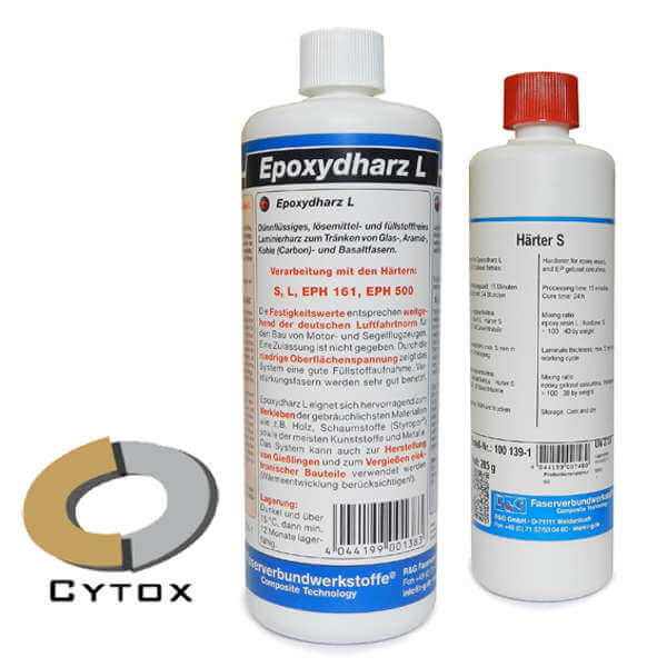 Epoxydharz L + Härter S · 1 kg-Set · R & G Faserverbundwerkstoffe