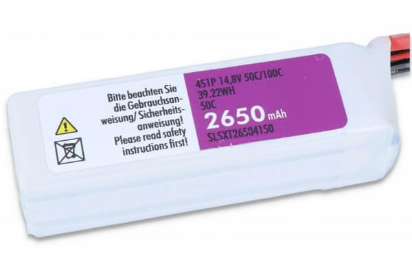 SLS XTRON 2650 mAh 4S Lipo (14,8V) 50 C · XT60