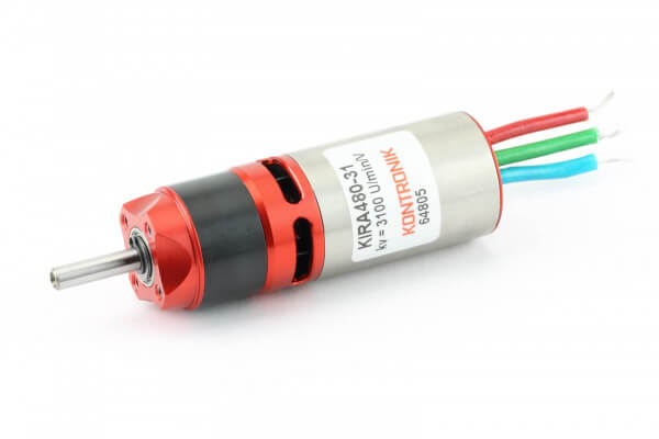 Kira Brushless 480-31 mit Getriebe KPG 25 5,2:1 · Kontronik Drives