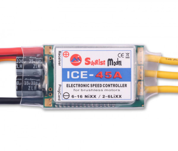 ICE · 6S · 45A · SBEC 5,5 V · Brushless Regler · Sunrise Model