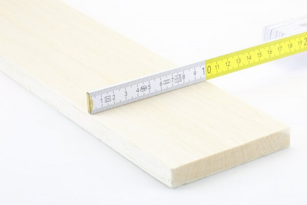 15,0 mm Balsa Brettchen einzeln · 1000 mm x 100 mm